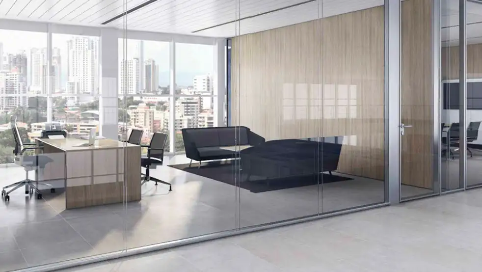 Tabique móvil de madera